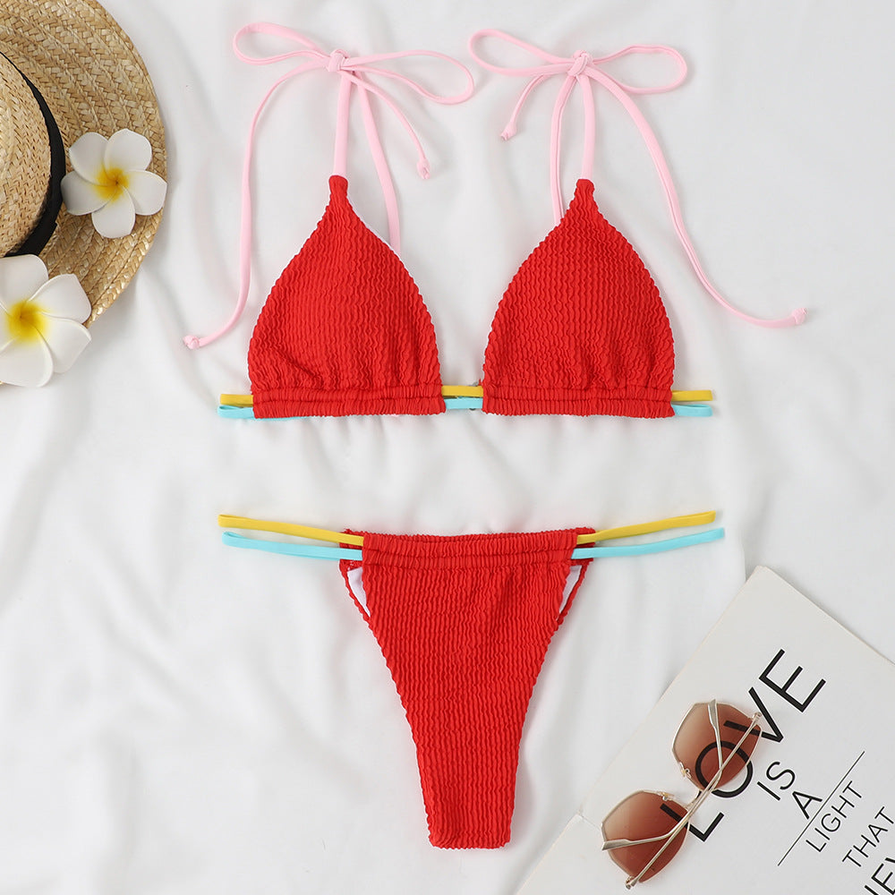 Damen Bikini-Set mit verstellbaren Trägern und kombiniertem Gummibund Drune
