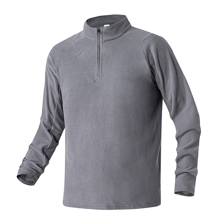 Herren Atmungsaktives Thermo‑Waffelshirt mit Halbzip und Raglanärmeln Drune