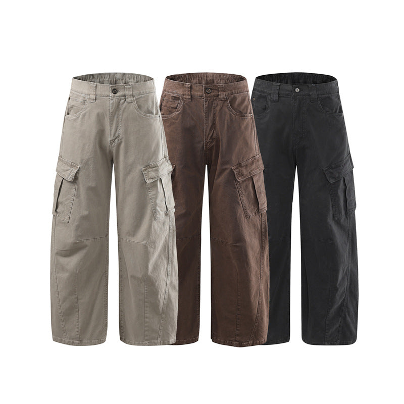 Damen Weite Baumwoll‑Cargo‑Culotte mit Multifachtaschen Drune