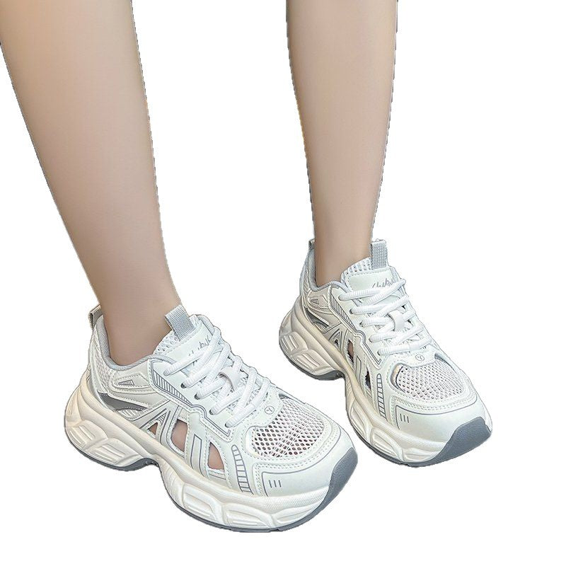 Damen Sportliche Mesh-Sneaker mit atmungsaktiver Konstruktion und dämpfender Sohle Drune