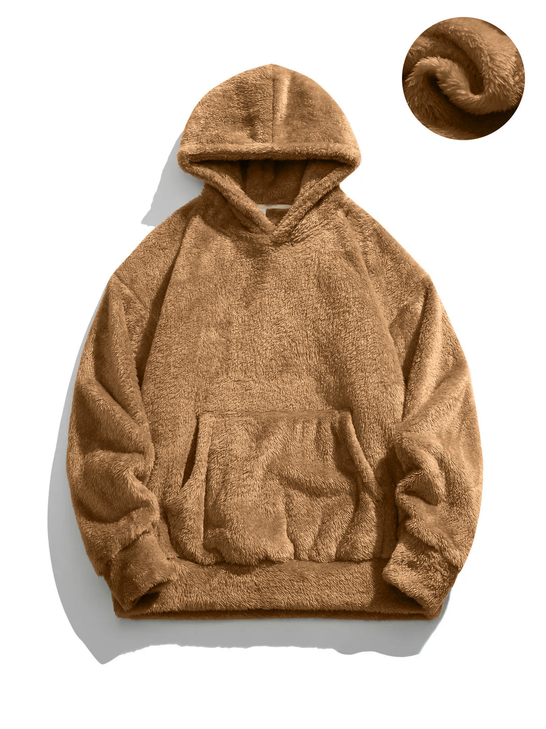 Damen Kuscheliger Kapuzenpullover mit weichem Fleece Drune