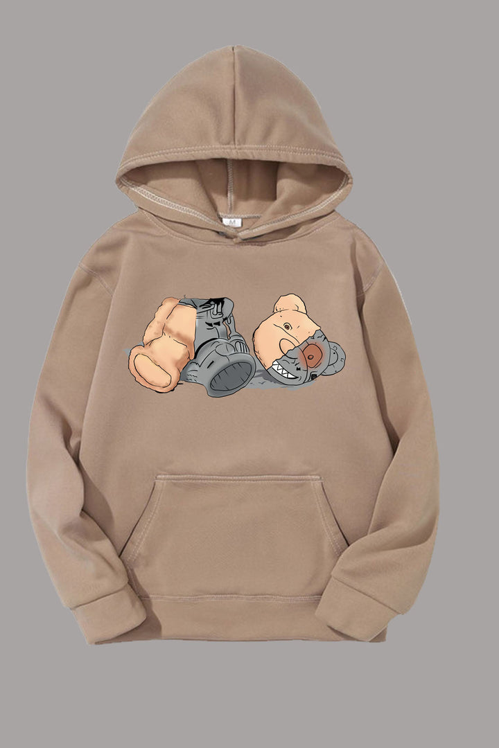 Damen Kapuzenpullover mit künstlerischem Grafikdesign Drune