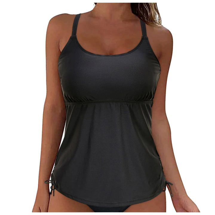 Damen lässiges Tankini-Oberteil mit Schnürung Drune