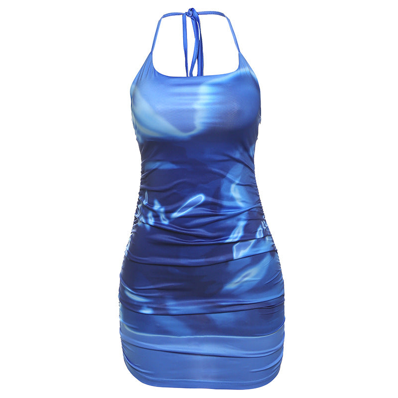 Damen Kurzkleid mit raffinierten Rüschendetails und atmungsaktivem Material Drune