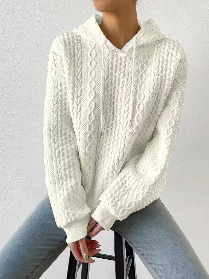 Drune | Kapuzen-Jacquard-Pullover