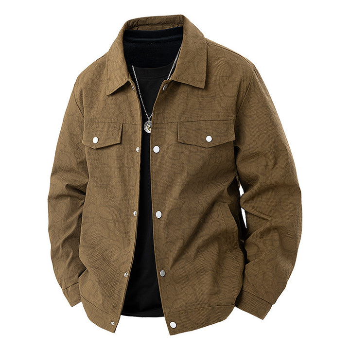 Herren Geprägte Overshirtjacke Drune