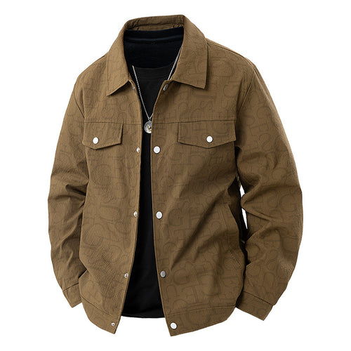 Herren Geprägte Overshirtjacke Drune