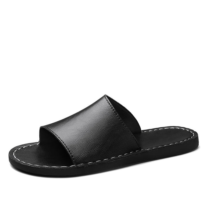 Herren Elegante und bequeme Leder-Sandalen mit verstellbarem Riemensystem Drune