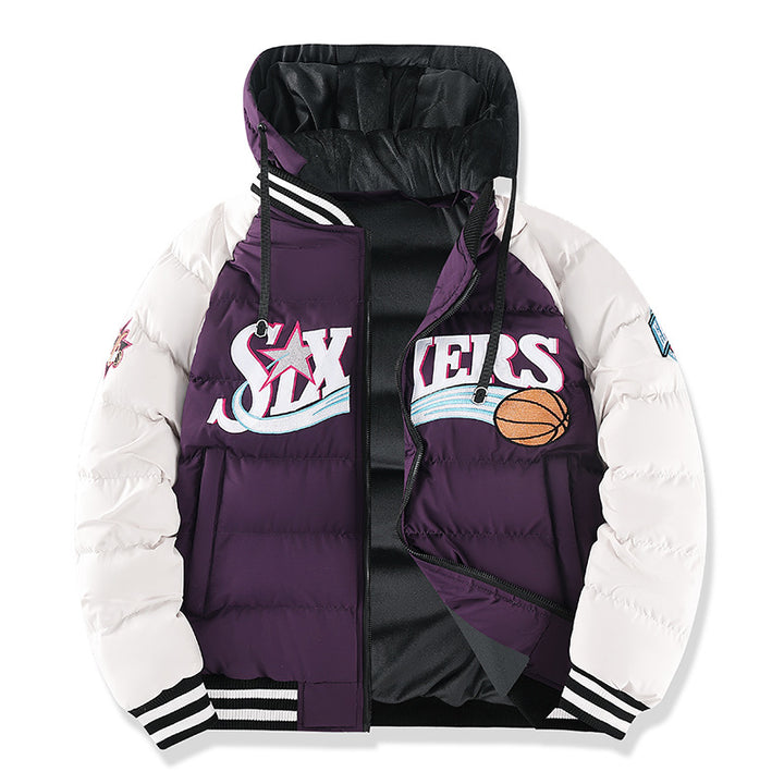 Herren Sportliche Pufferjacke mit hohem Kragen Drune