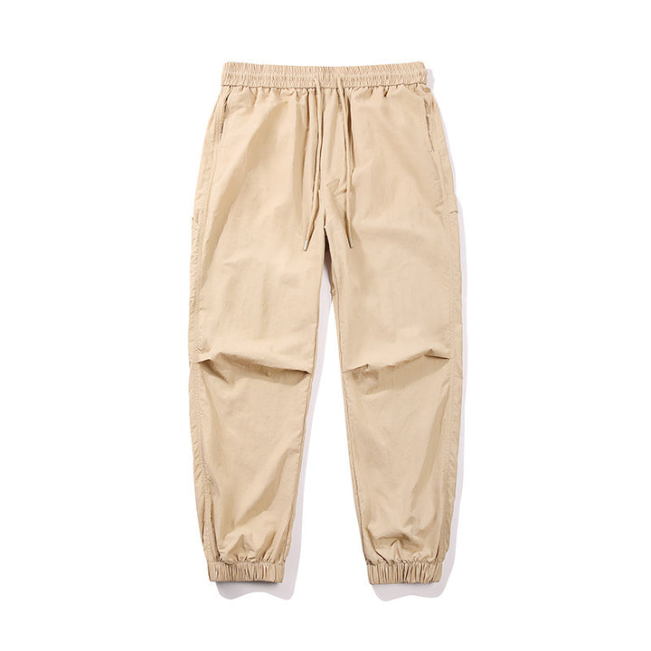 Herren Nylon-Mix Relaxed-Jogger mit elastischem Komfortbund, verdeckten Reißverschlusstaschen und geripptem Knöchelabschluss Drune