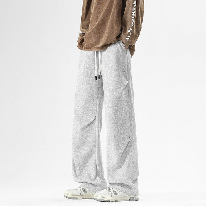 Herren Weite Baggy-Sweathose mit Kordelzug und elastischem Beinabschluss Drune