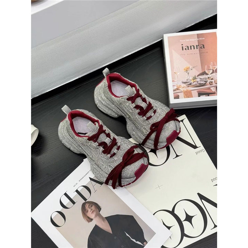 Damen Sculpted-Plateau Sneaker mit strukturiertem Mesh und ergonomischem Komfortfußbett Drune