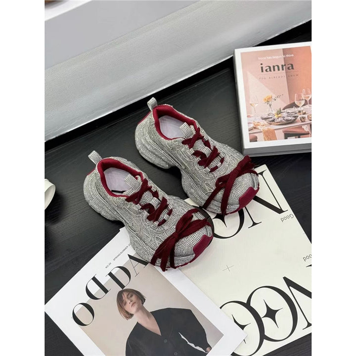 Damen Sculpted-Plateau Sneaker mit strukturiertem Mesh und ergonomischem Komfortfußbett Drune