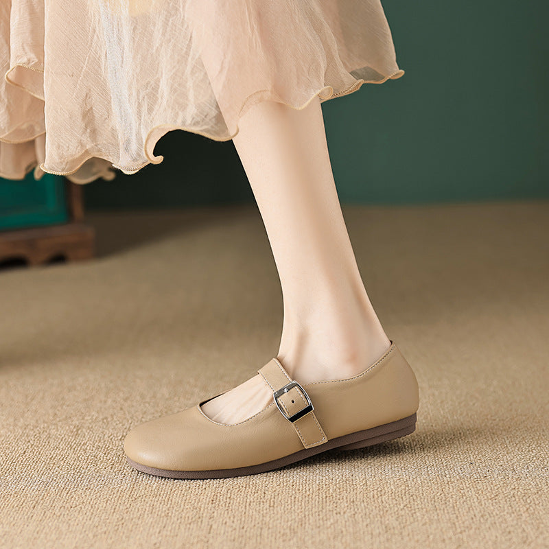 Damen Mary Jane Schuhe mit verstellbarem Riemen und bequemem Fußbett Drune