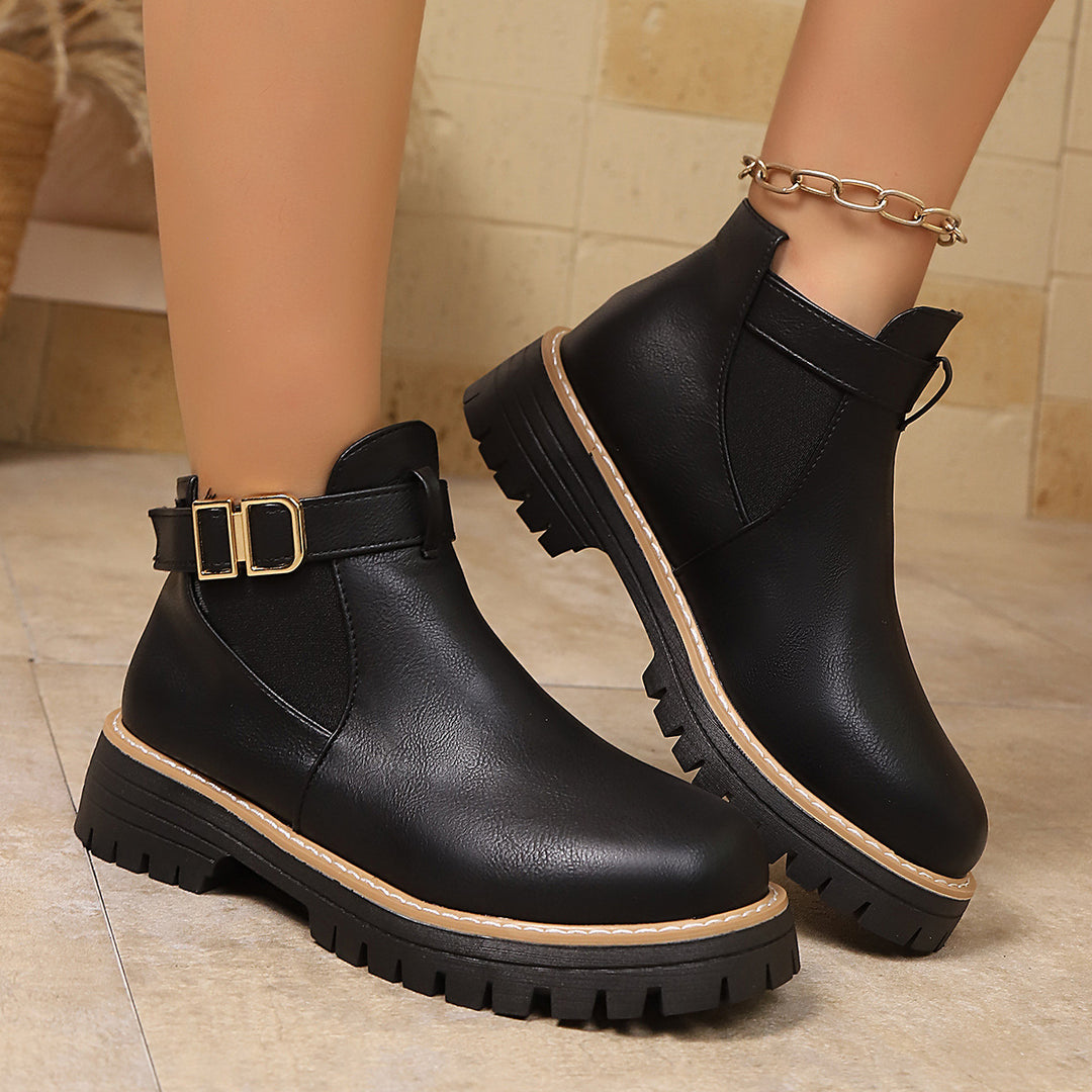 Damen Trendige Chelsea Boots Drune