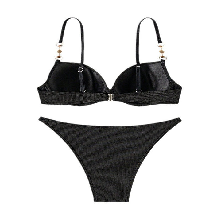 Damen Push-Up-Bikini mit eleganten Schmuckdetails Drune