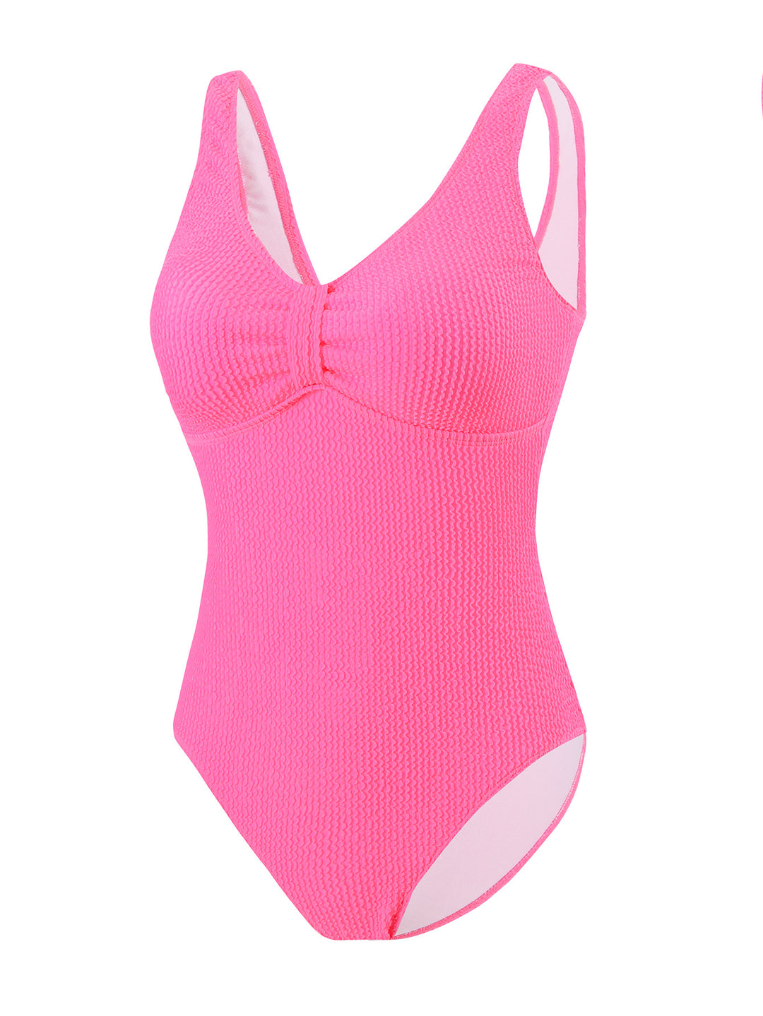 Damen Einteiler Badeanzug mit strukturierter Textur und figurschmeichelndem Design Drune
