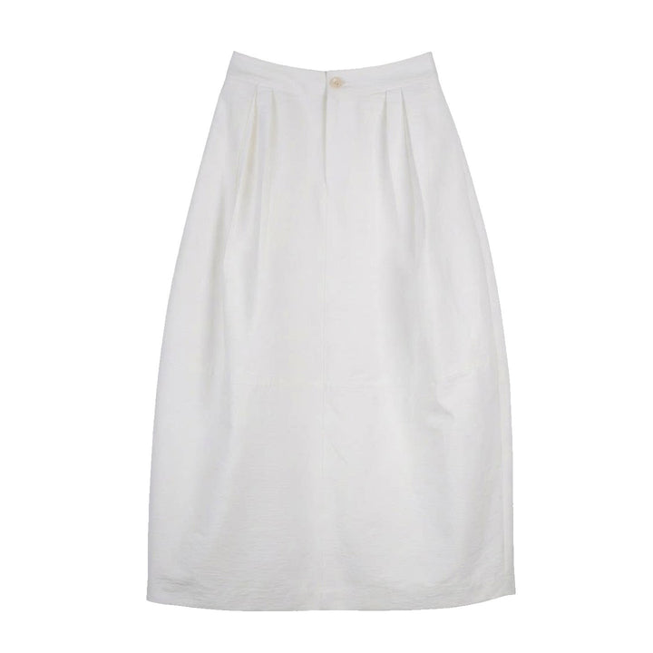 Damen Eleganter Midirock mit Falten Drune