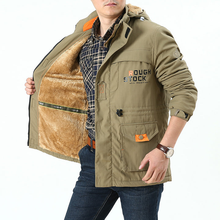 Herren Praktische Übergangsjacke mit mehreren Taschen Drune