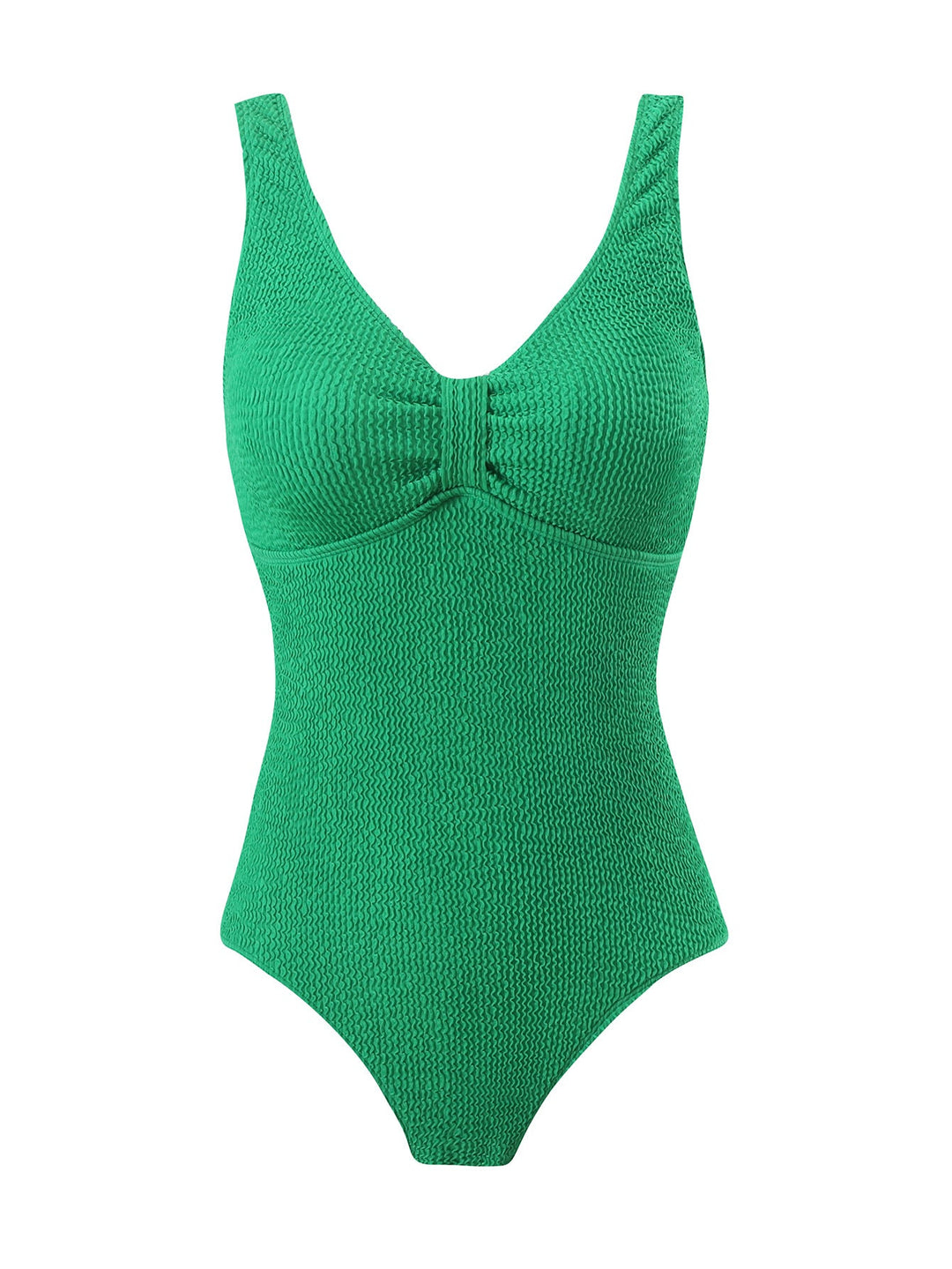 Damen Einteiliger Badeanzug mit raffinierten Rippstrick-Details Drune