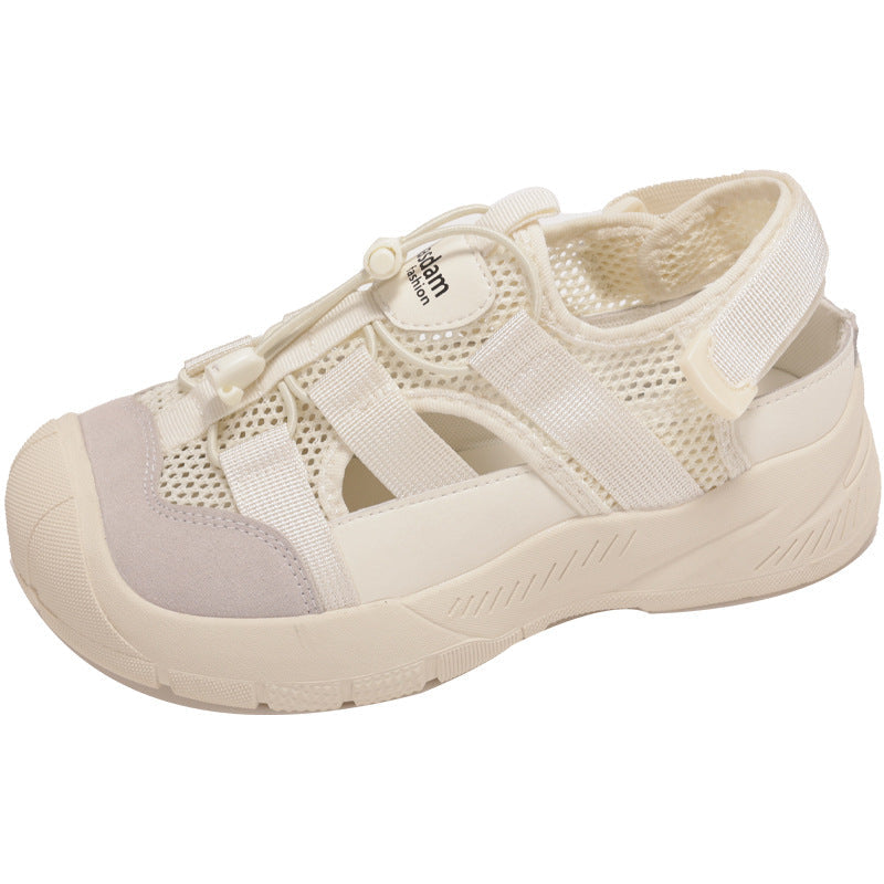 Damen Sportliche Sandalen mit atmungsaktiver Oberfläche und elastischem Schnürsystem Drune