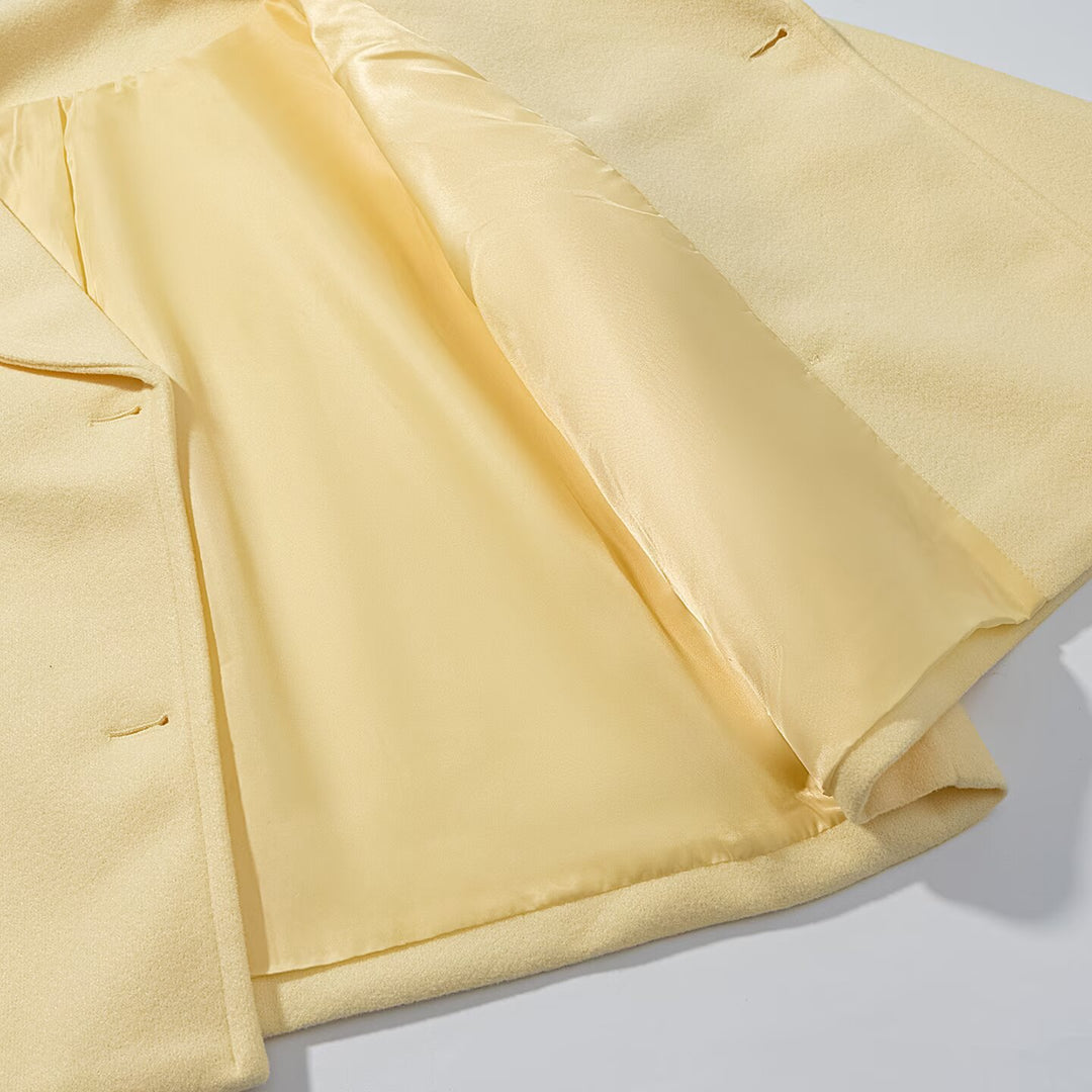 Damen elegante Übergangsjacke mit doppelter Knopfleiste und weichem Obermaterial Drune