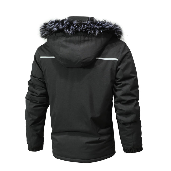 Herren Arctic-Parka mit abnehmbarer Kunstfellkapuze und verstärkten Utility-Taschen Drune