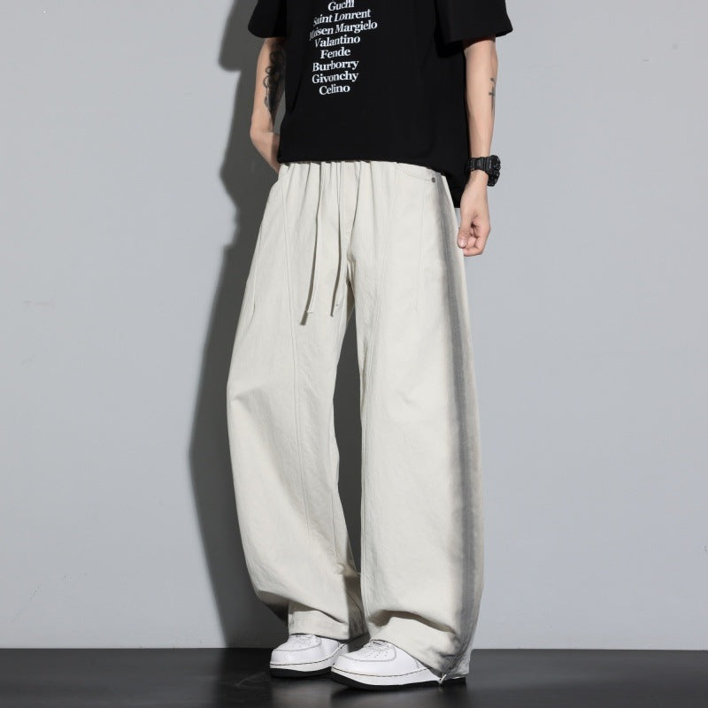 Damen Weite Lagen-Loungehose mit Cargo-Details & elastischem Tunnelzug Drune