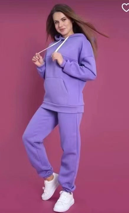 Damen lässiger Hoodie mit bequemen Jogginghosen Drune