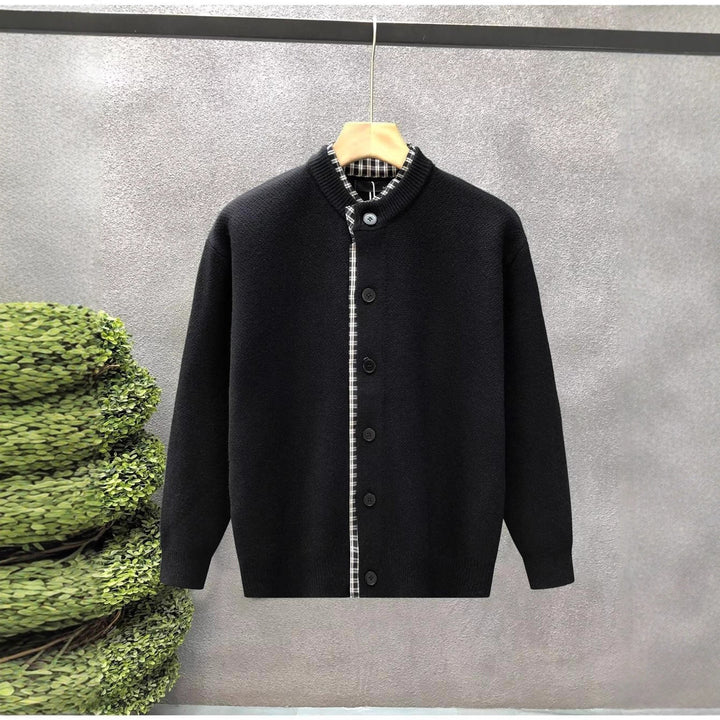 Herren Sweaterjacke mit Stehkragen Drune