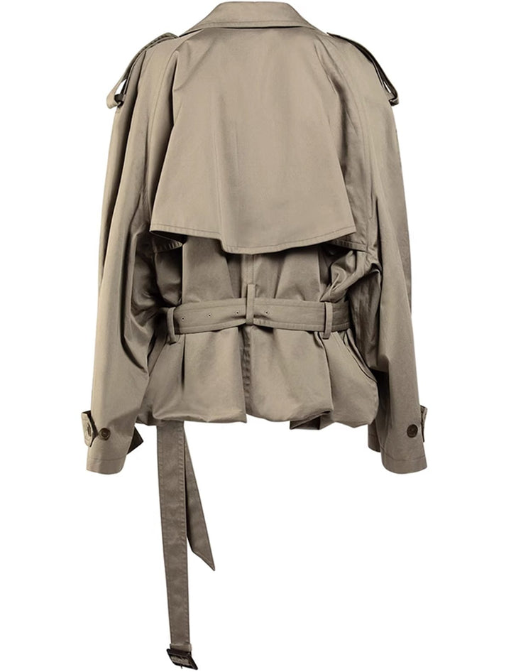 Drune | Trenchjacke - Polyester-Mischung - Modern und Vielseitig