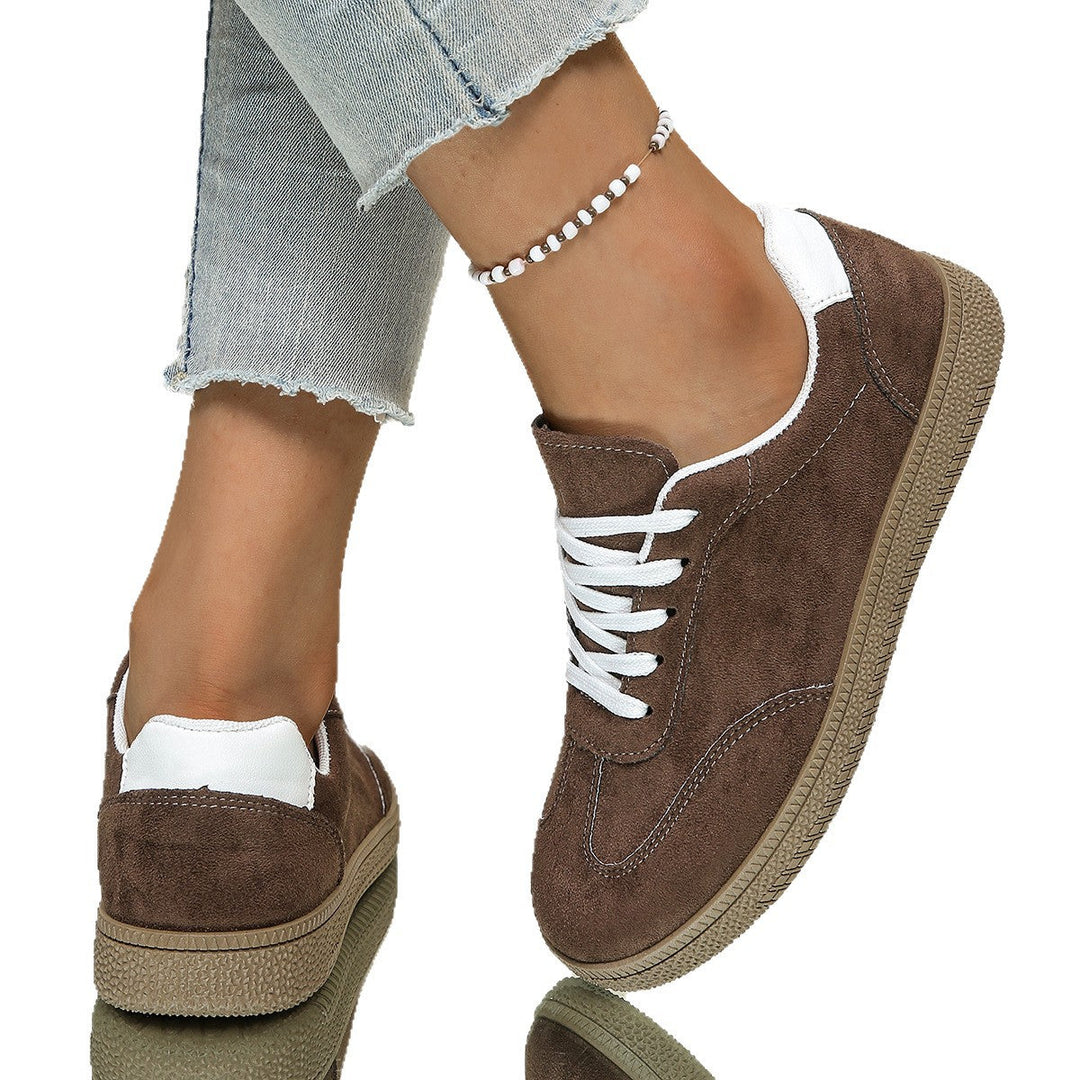 Damen Sneaker aus weichem Wildleder mit rutschfester Sohle Drune