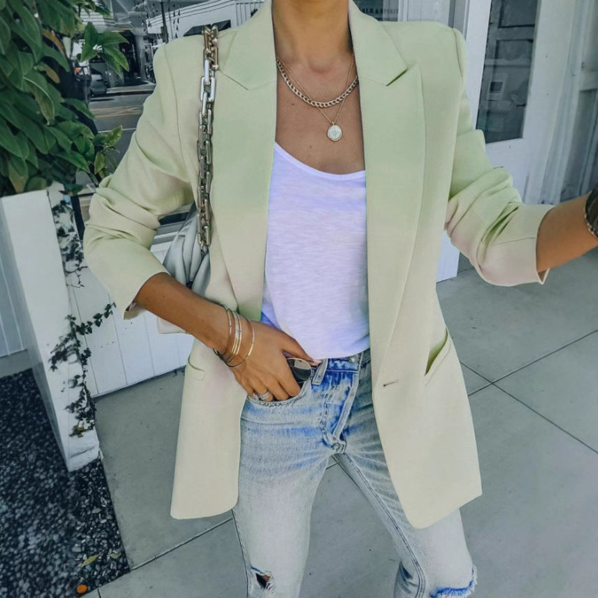 Damen Eleganter Blazer mit modernem Schnitt und praktischen Taschen Drune