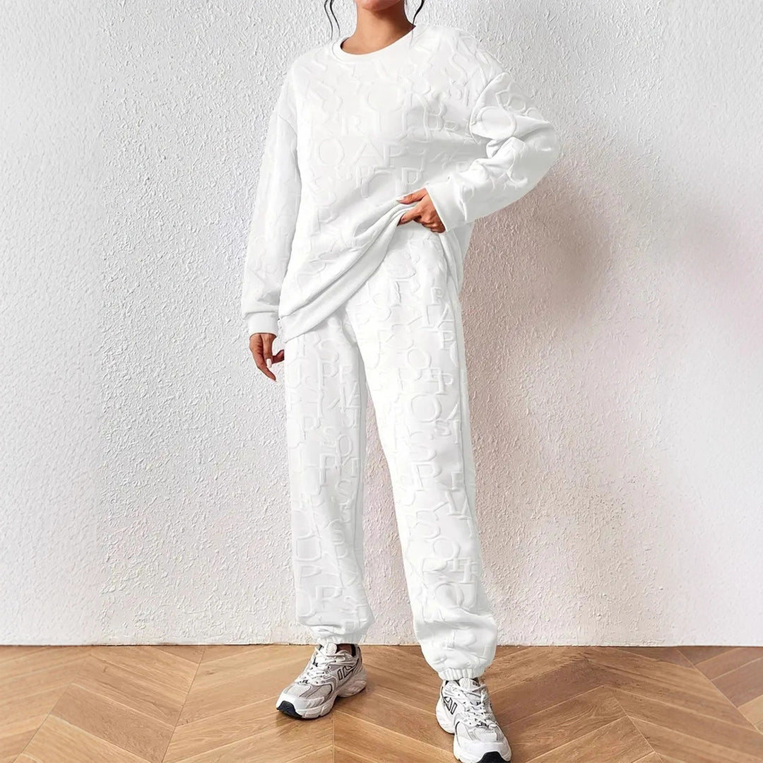 Damen Set aus hochwertigem Sweatshirt und Jogginghose Drune