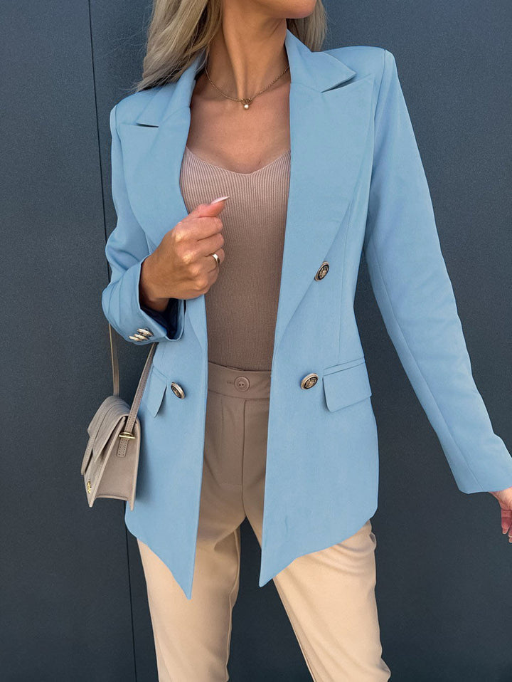 Damen Eleganter Blazer im modernen Schnitt mit doppelter Knopfreihe Drune
