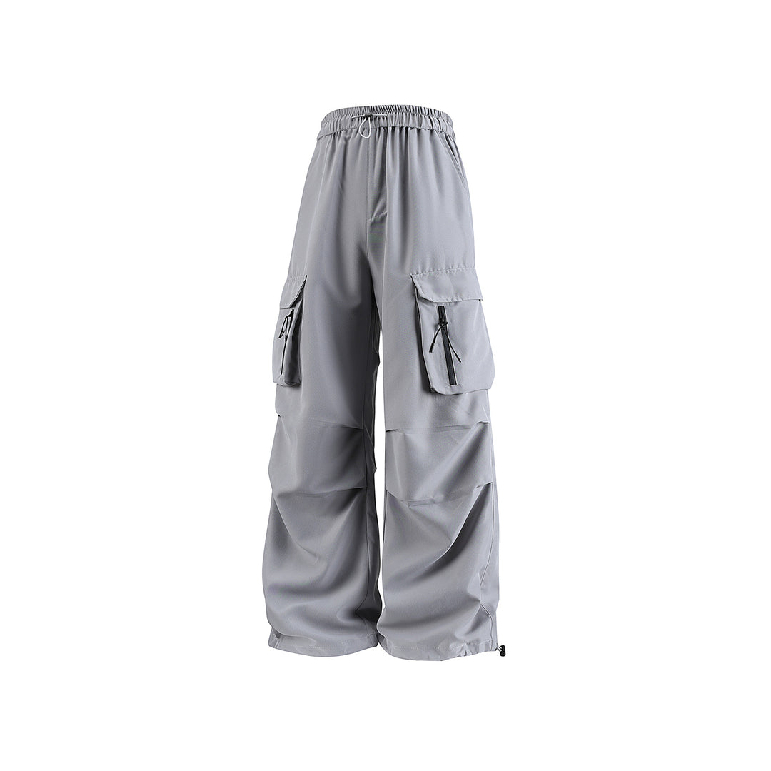 Herren Weite Tech‑Cargo‑Hose mit Elastikbund, Multifach‑Cargotaschen und Kordelabschluss Drune