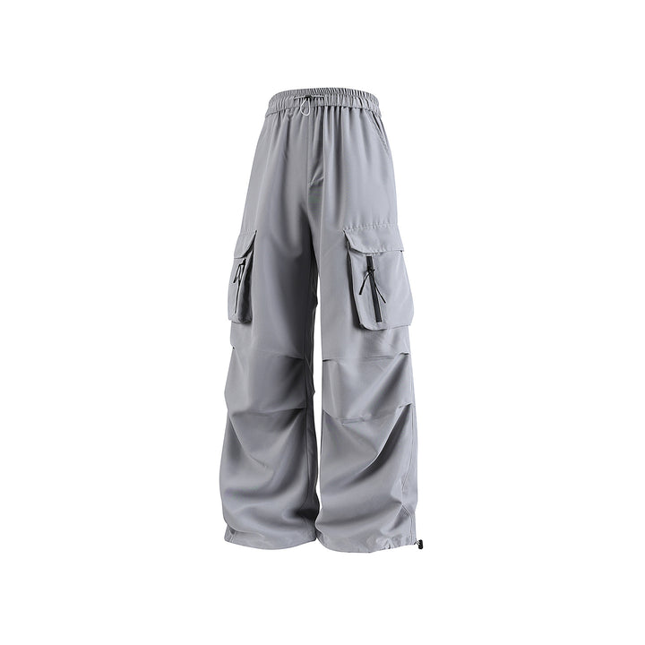 Herren Weite Tech‑Cargo‑Hose mit Elastikbund, Multifach‑Cargotaschen und Kordelabschluss Drune