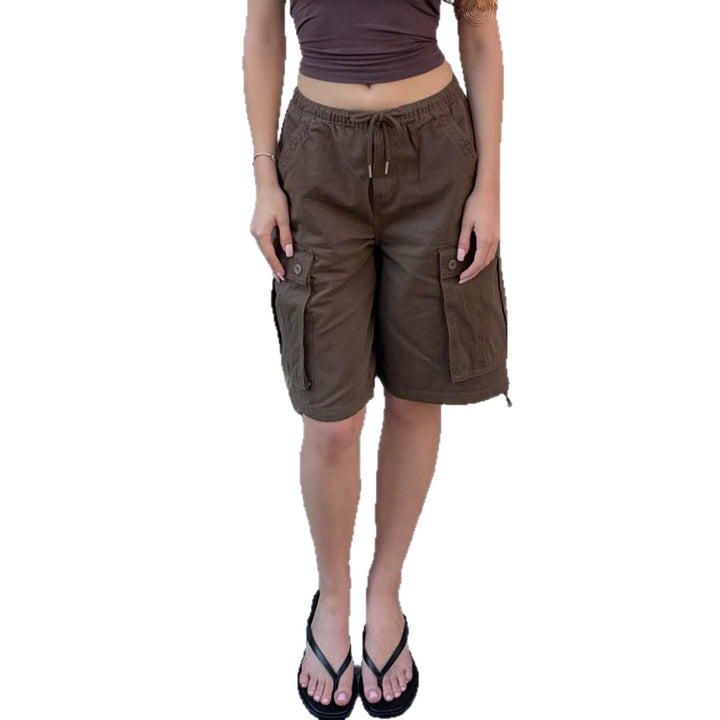 Damen Cargo-Shorts mit elastischem Bund und praktischen Seitentaschen Drune