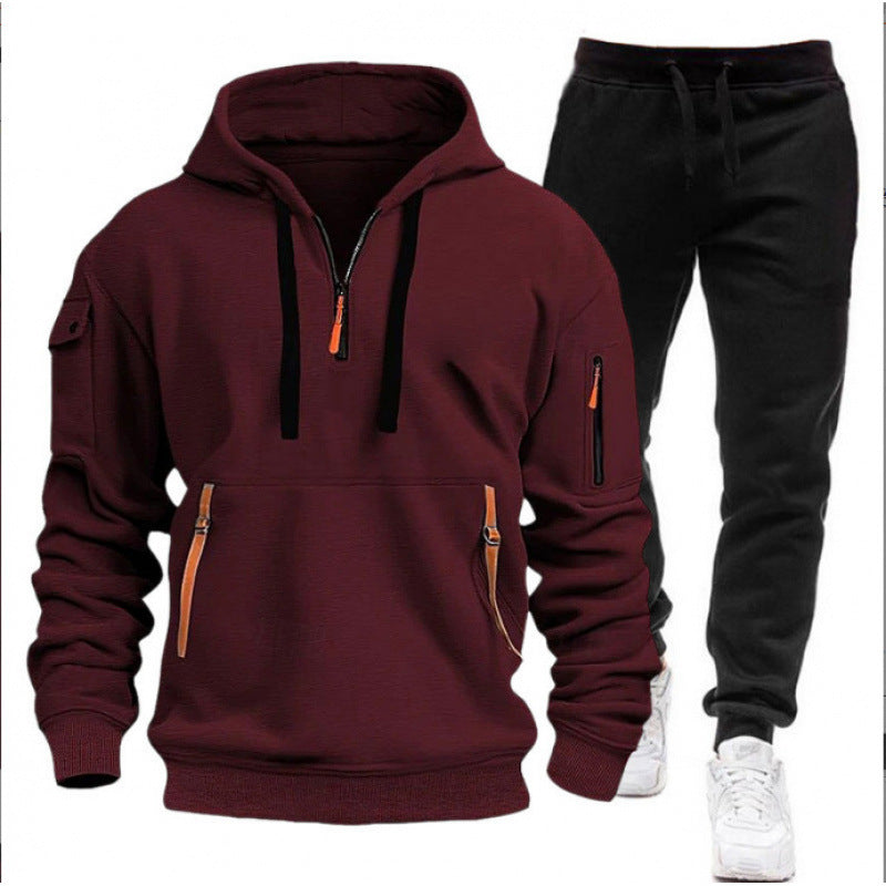 Damen Sportlicher Freizeitanzug mit innovativem Kapuzenpullover Drune
