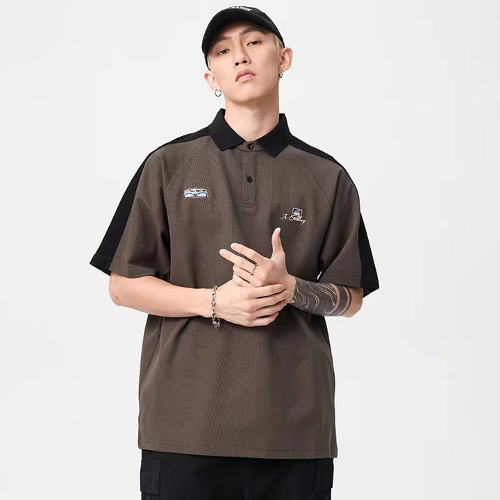 Herren Polo-Shirt mit modernem Strukturdesign und kontrastierenden Akzenten Drune