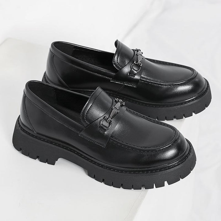 Herren Modische Loafers mit robustem Sohlenprofil und edler Schnallenverzierung Drune