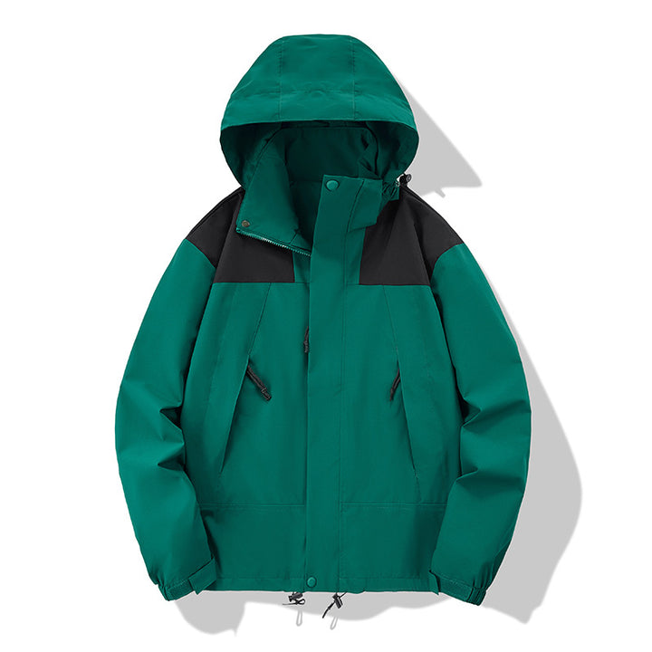 Unisex Leichte technische Softshell-Outdoorjacke mit Kapuze und verstellbarem Saum Drune