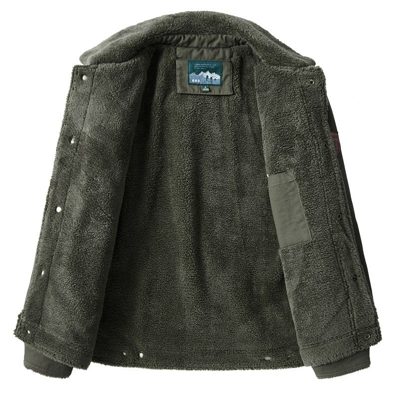 Herren Warm gefütterte Utility-Jacke Drune