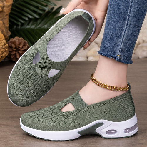 Damen Sportliche Slip-On Sneakers mit komfortabler Strobel-Konstruktion und atmungsaktivem Obermaterial Drune