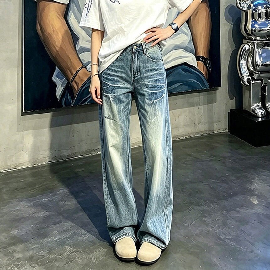 Damen Weit geschnittene Jeans Drune