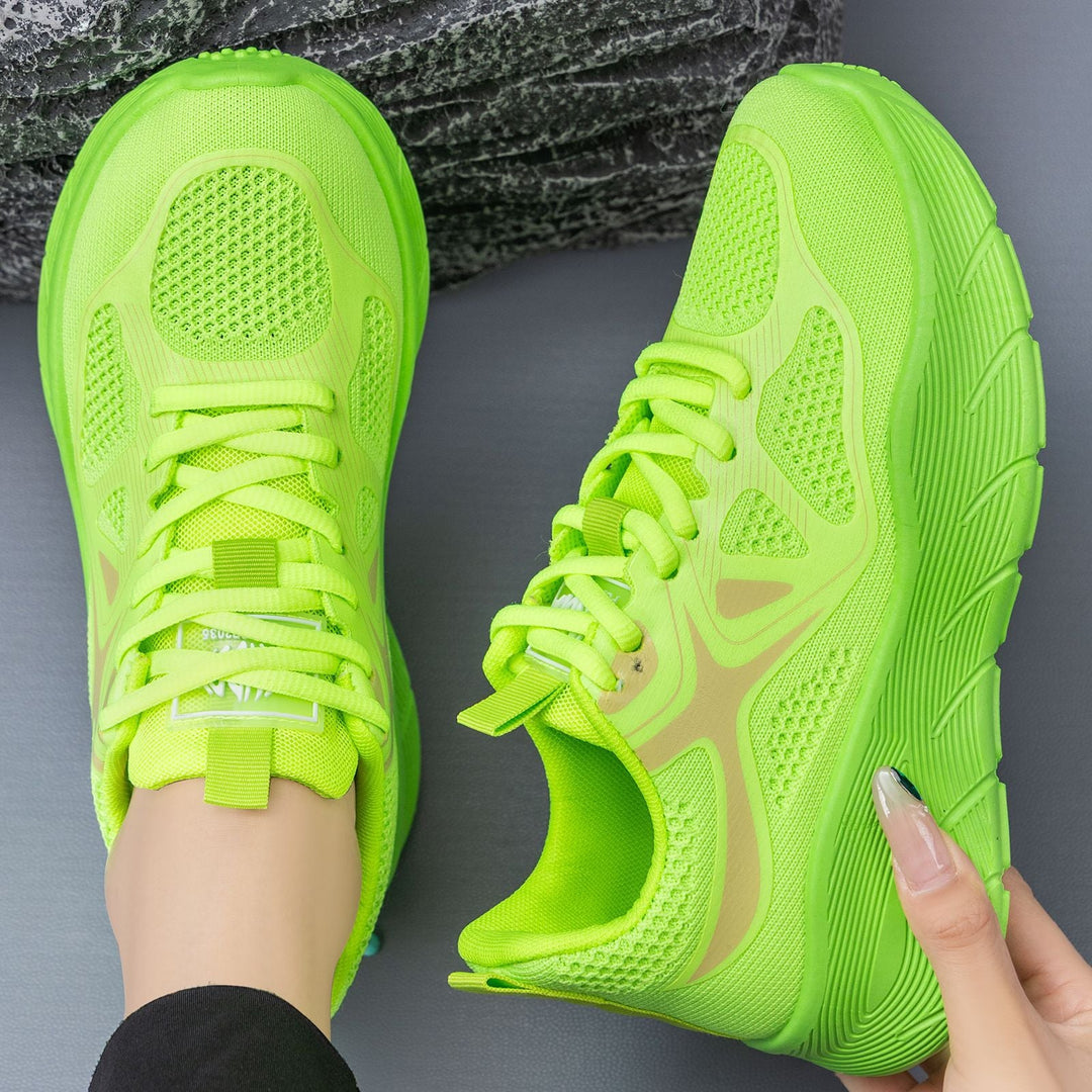 Damen Sportliche Laufschuhe mit atmungsaktivem Mesh-Obermaterial und gepolsterter Sohle Drune