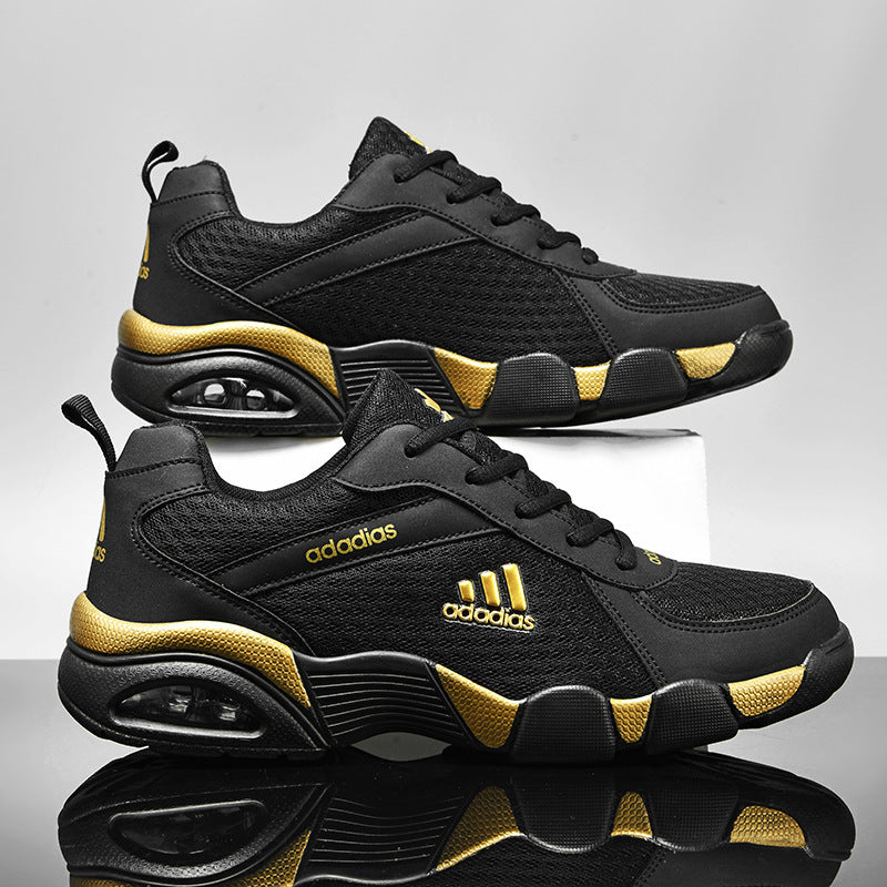 Herren Fashion-Sneaker im Retro-Chunky-Design mit Luftkissen-Ferse und atmungsaktivem Mesh Drune