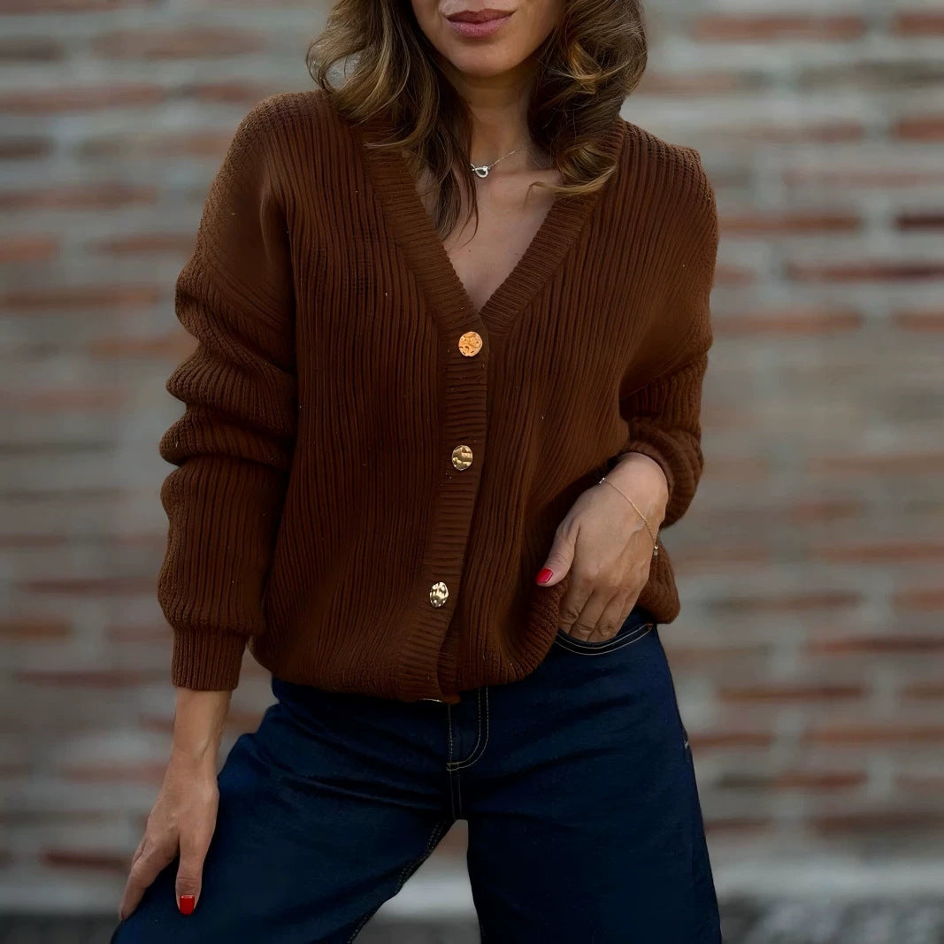 Damen Kuscheliger Strickcardigan Drune