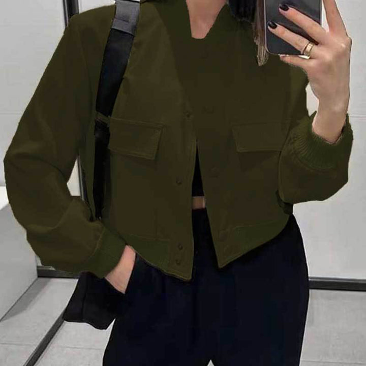 Damen Kunstdruck Bomberjacke Drune