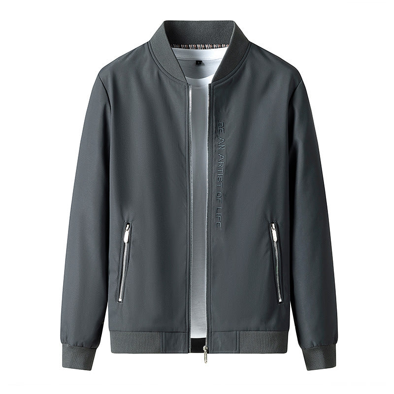 Herren Modernes Bomberjacke mit weichem Innenfutter Drune